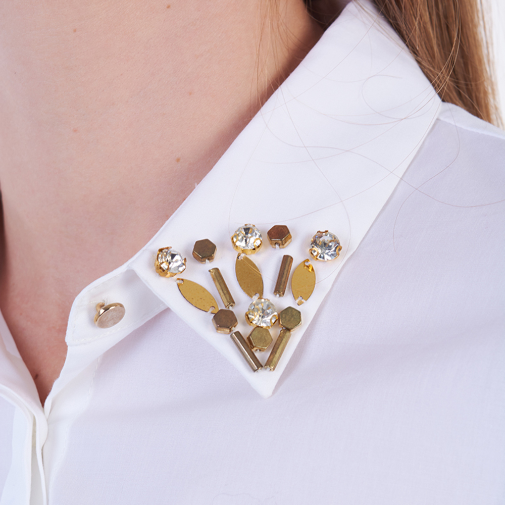 Network Blouse Women size S White